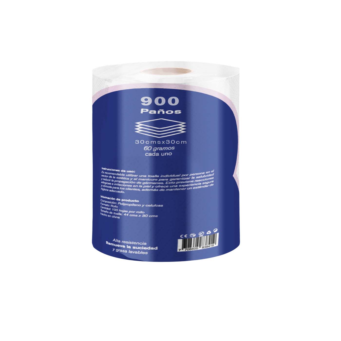 Toalla Manicure Gematic Rollo Jumbo 900 Servicios