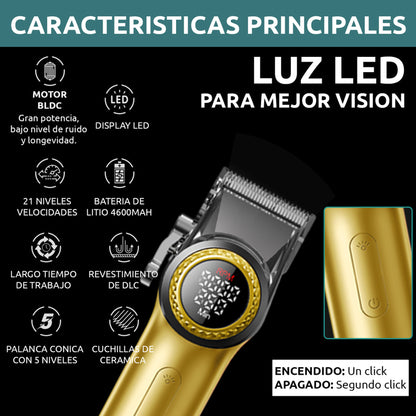 Combo Maquina Y Patillera VGR V001 Y V977 Colores Surtidos