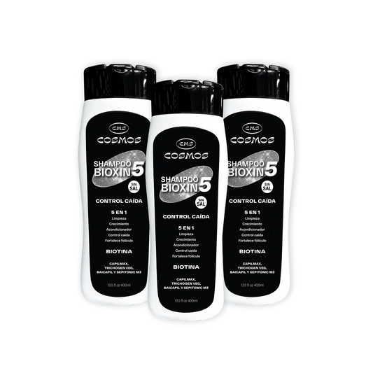 Shampoo Anticaída Masculino CMS Cosmos Bioxin 5 PAGA 2 LLEVA 3